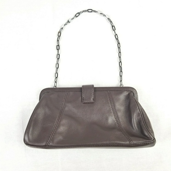 Brown Anne Klein Small Clutch With a Chain Strap - Picture 3 of 7